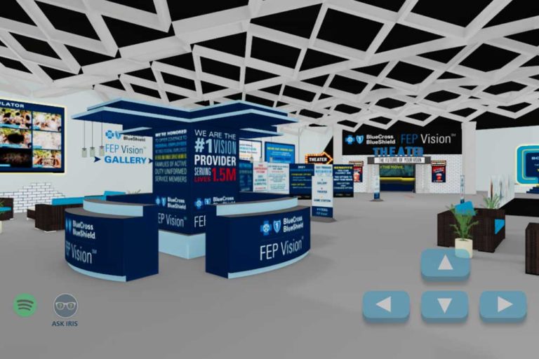 Screenshot of the BCBS FEP Vision virtual booth