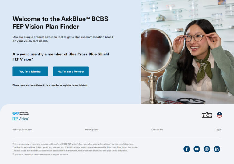 Screenshot of the AskBlue website